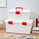 Double Layer Large Capacity Art Supply Storage Box,
